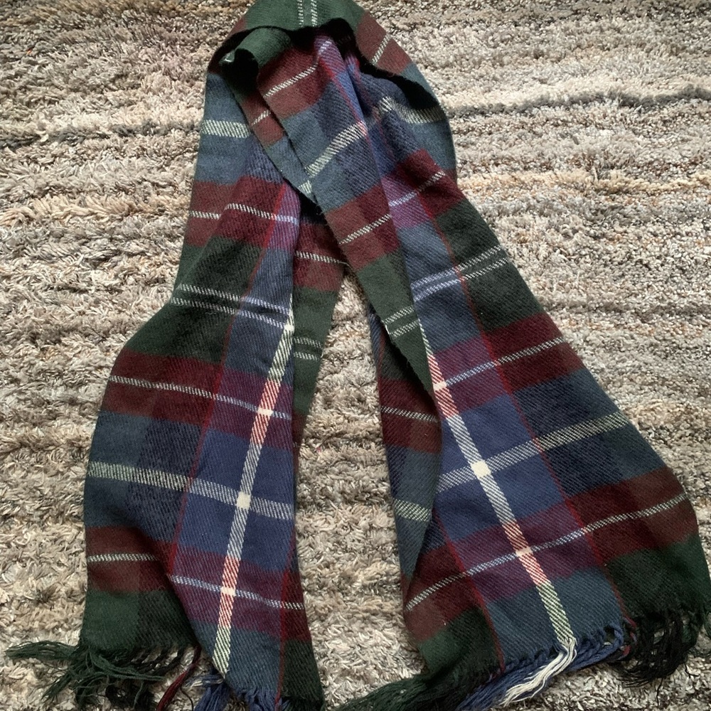 Green & blue scarf - used once